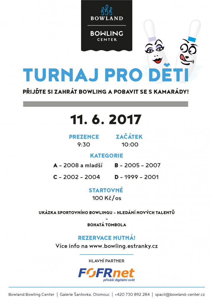 Bowlingové turnaje pro děti